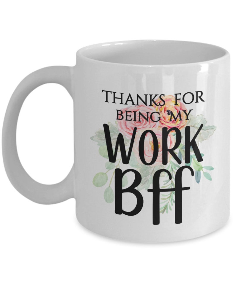 Bestie Gifts for Women Work Coffee Mug Best Tea Cup Friend Bday