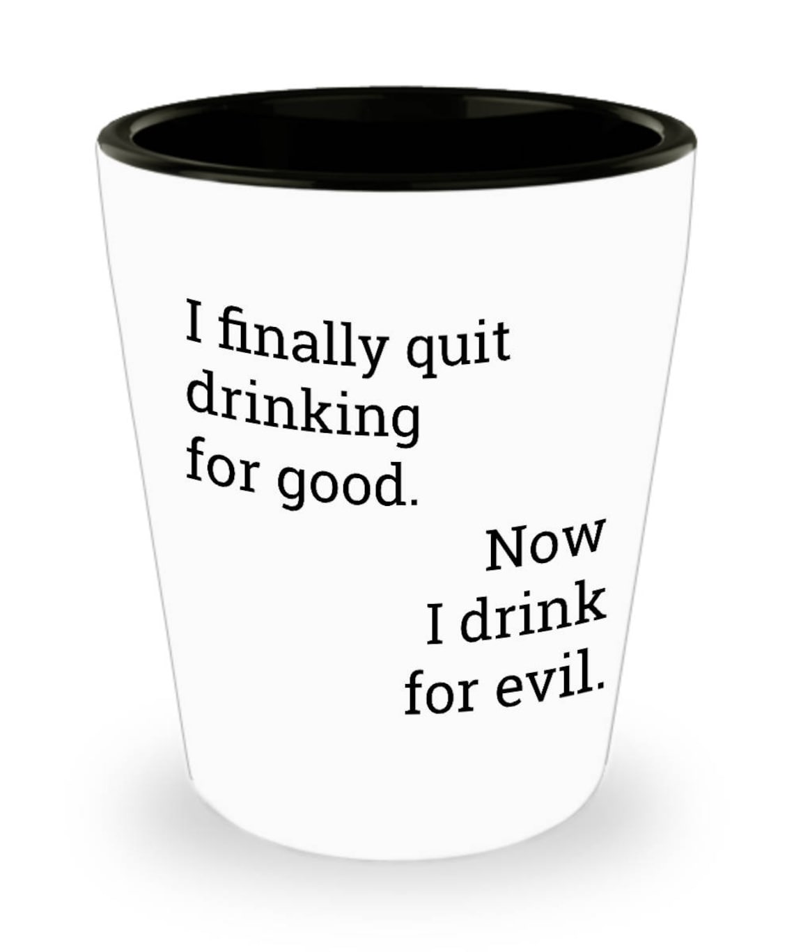 Funny Drink Responsibly Ceramic Shot Glasses Gift for Drinkers Funny