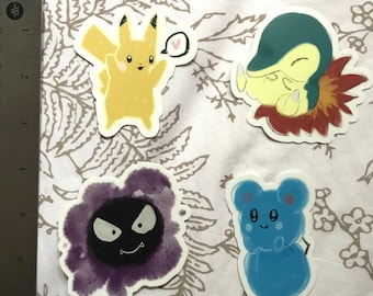 PokeStickers || Gastly, Cyndaquil, Azurill, Pikachu