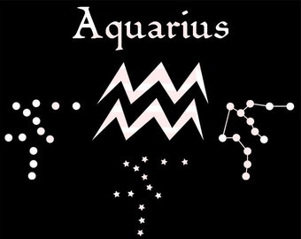 Download Aquarius svg | Etsy