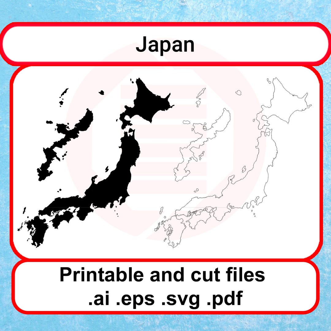 Printable Japan Map SVG Cut Files - Il 1080xN.6619527095 Mse5