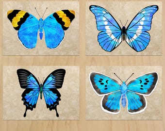 Printable Butterfly wall art digital print artwork Home decor A4 size JPG Digital download