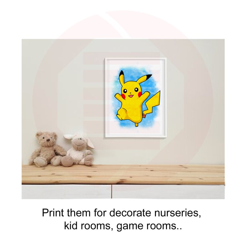 Pokemon Print Pokemon Printable Artwork Pokemon Nursery Room Pokemon
