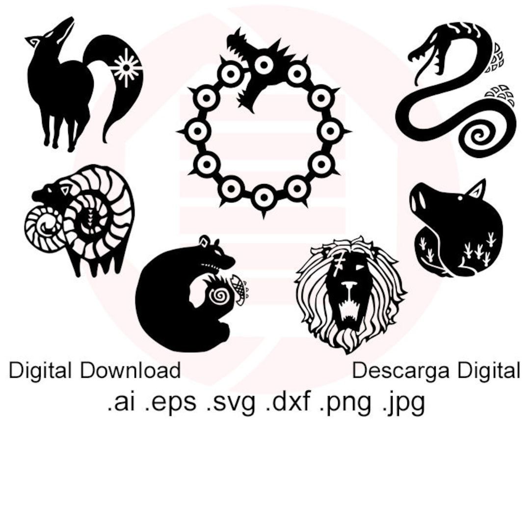 The Seven Deadly Sins Symbol Greed 7 deadly sins wrath symbol mammal  carnivoran cartoon png  PNGWing