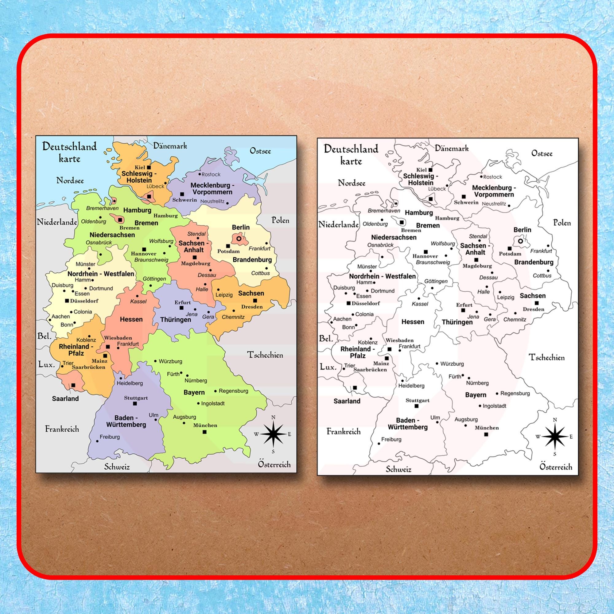 Printable Germany Map Germany Political Map Germany Travel Map Plans Germany Study Map Home Decor Art Study School Digital Download - Etsy printable-germany-map-germany-political-map-germany-travel-map-plans-germany-study-map-home-decor-art-study-school-digital-download-etsy