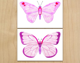 Butterfly nursery wall art print decor Butterfly for baby room Digital download