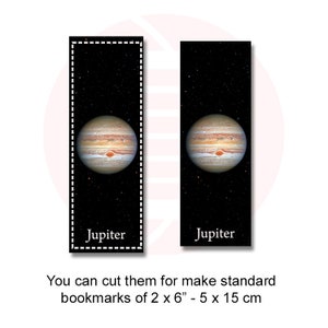 Printable Bookmarks Solar System Planets Astronomy Bookmarks Digital Bookmarks Bundle Set Book ...
