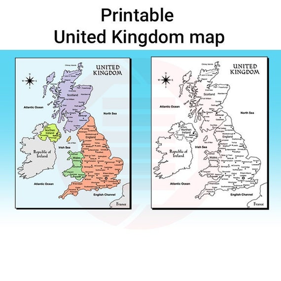 Map Of The Uk Printable - prntbl.concejomunicipaldechinu.gov.co