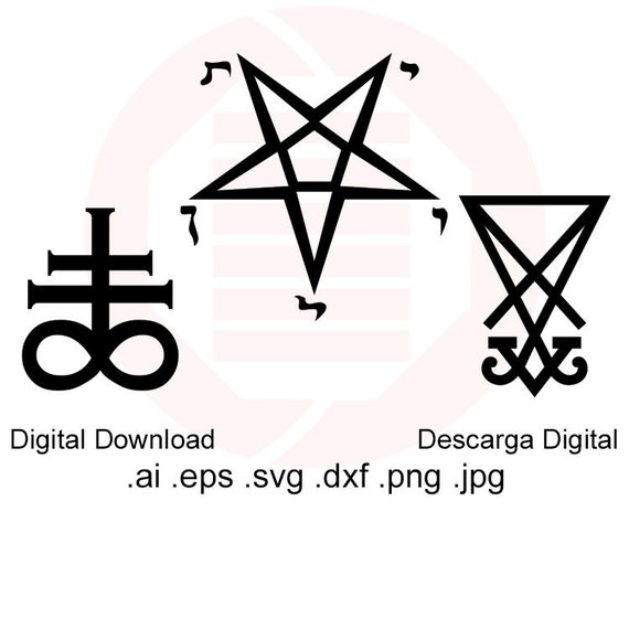 Download Gothic Pagan Satanic Svg Halloween Printable Wall Art Decal Etsy