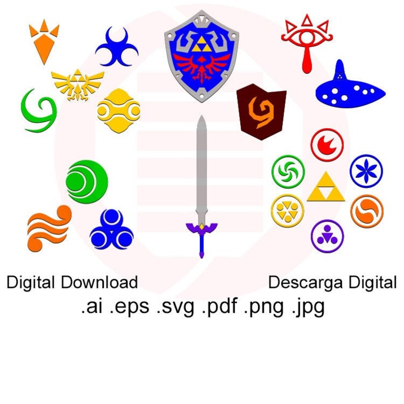 Legend of Zelda SVG Ocarina of Time Clipart Printable Art Etsy