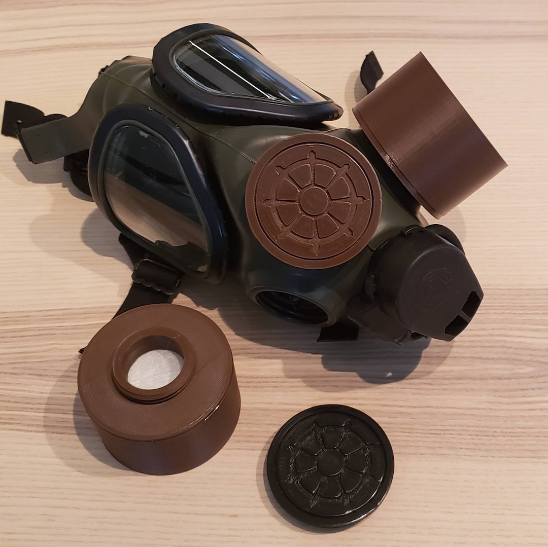 Canister Filter for 40mm NATO Gas Masks 3D Printed Abs Plastic canister