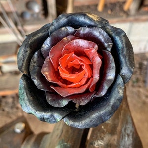 Handmade Steel Rose | Steel Rose, Handmade Roses, Metal Rose, Forever Rose, Valentines Rose, Anniversary Gift, Wedding Gift