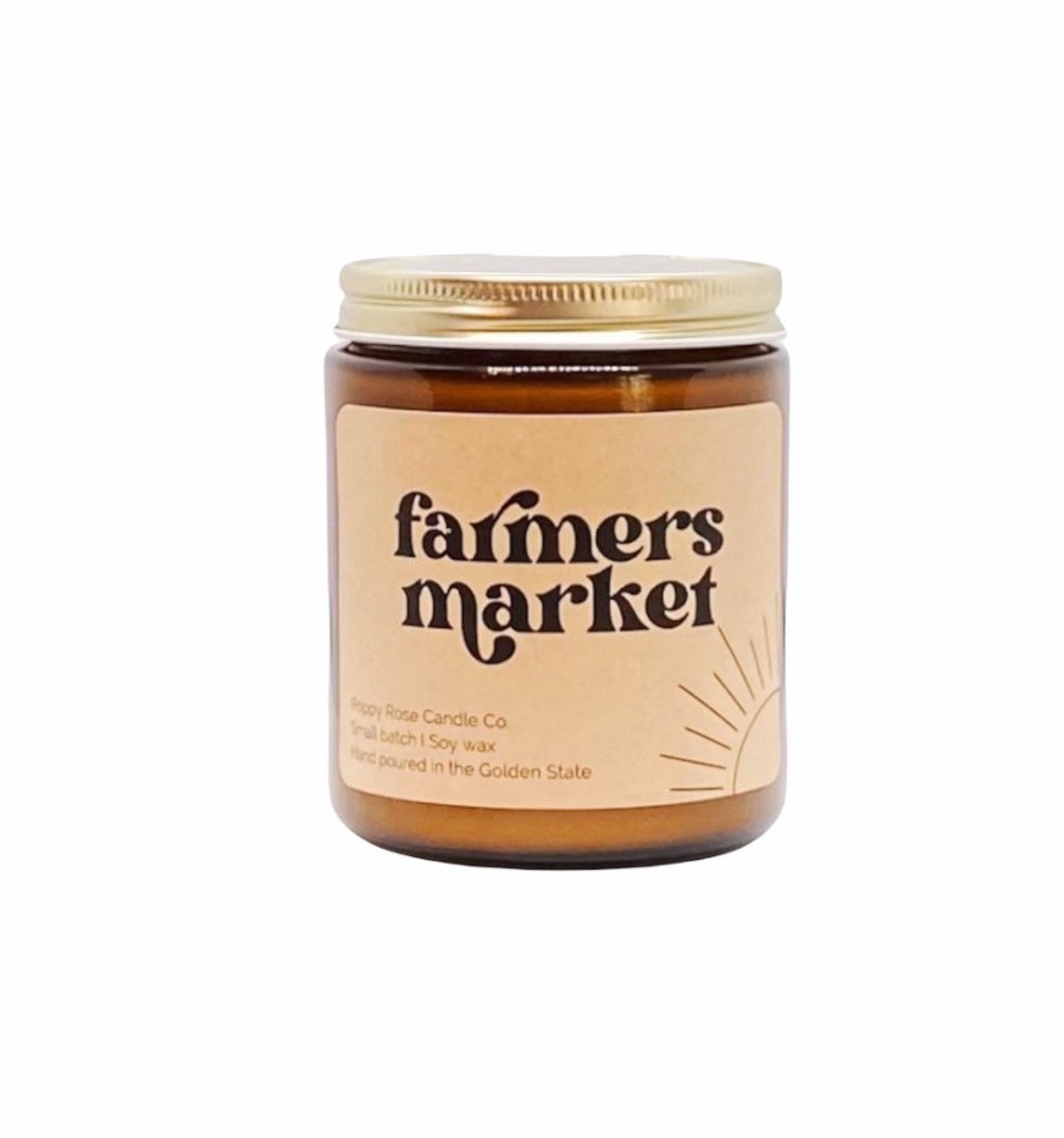 Farmers Market Candle. Citrus Candle. Coconut Soy Candle. Etsy