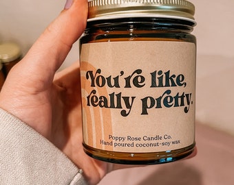You’re like really pretty. Mean girls candle. Sea salt & orchid scented candle. On Wednesdays we wear pink. I’m not like a regular mom.
