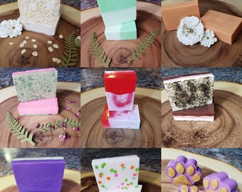 TWO Homemade Natural Bar Soaps, Gift set, Set of 2, free shipping,