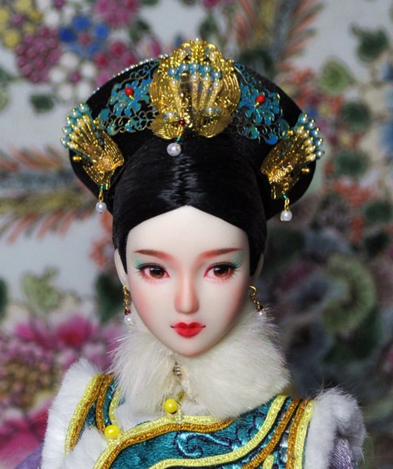 Chinese Doll's Headwear/art/decoration/guarantee Authentic Etsy Singapore