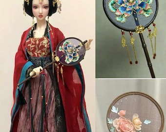 Chinese Fans for 1/6 Scale Doll / Art / Decoration / Guarantee authentic