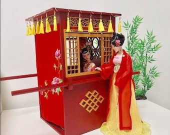 Chinese Palanquin for 1/6 Scale Doll(30cm) / Art / Decoration / Guarantee authentic