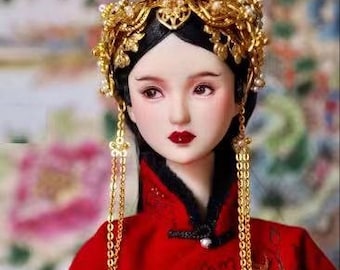 Chinese Doll's Headwear Only /Art / Decoration / Guarantee authentic