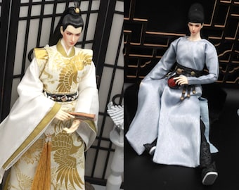 Chinese Ancient Clothing Only for Obitsu27, 1/6 Scale Doll Boy / Art / Decoration / Guarantee authentic