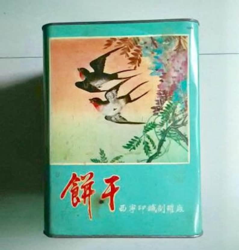 Chinese Vintage Biscuit TinArtDecorationGuarantee oldGuarantee authentic