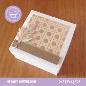 Squared Favor Box | Elegant Wedding | Rattan Style | DIGITAL FILE | Silhouette and Cricut File