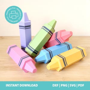 Crayon box Pack | Teacher Appreciation Favor Box | Back to School Favor Box | DIGITAL FILE | Silhouette and Cricut File