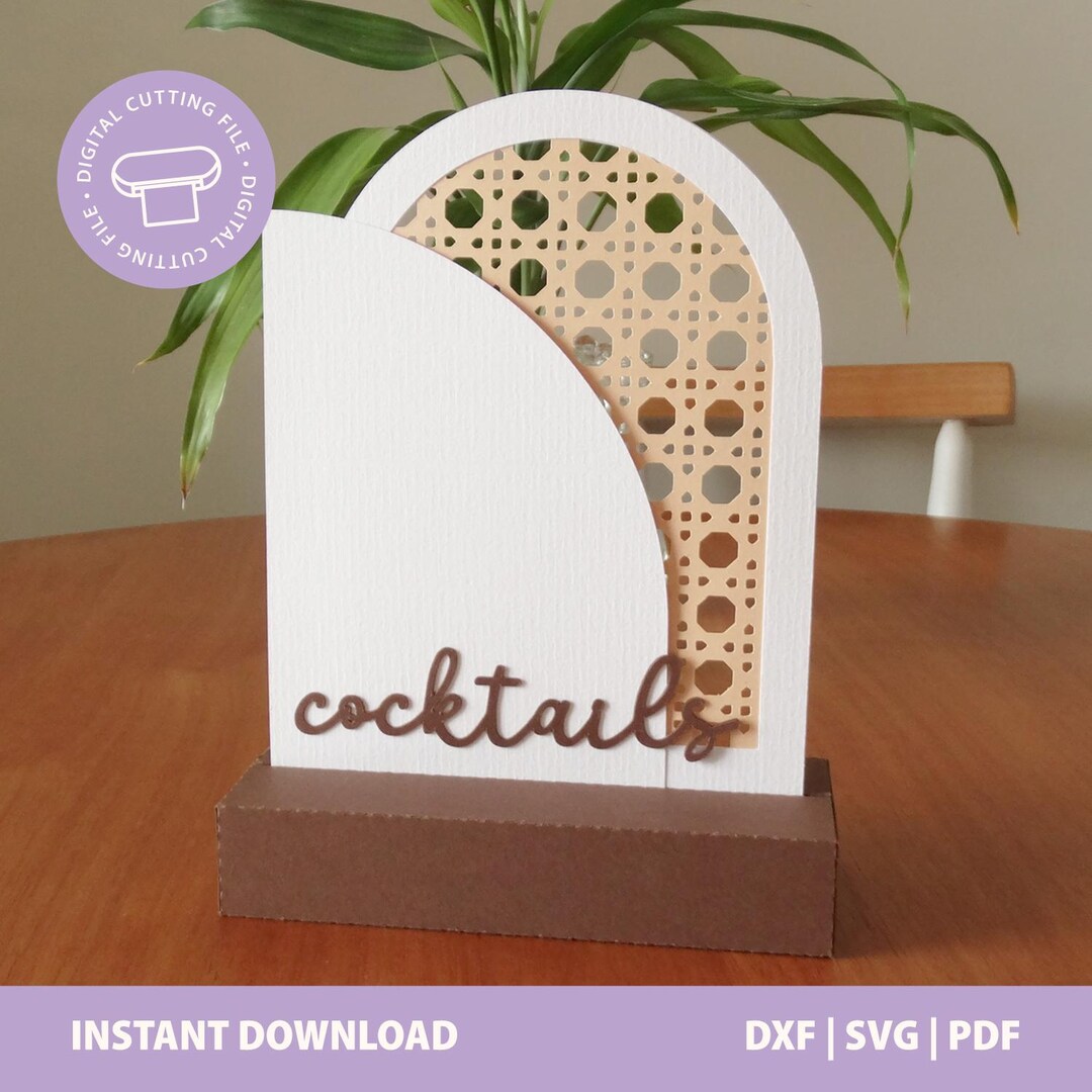 Cocktails Display | Bar Menu | Drink Sign| Elegant Wedding | Instant ...