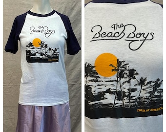 80s Beach Boys 25th Anniversary Tour T-shirt. Vintage 1980s Beach 