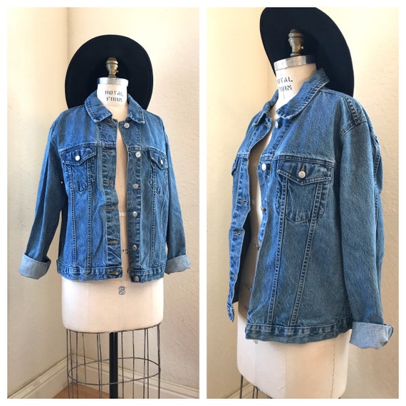 denim button up jacket