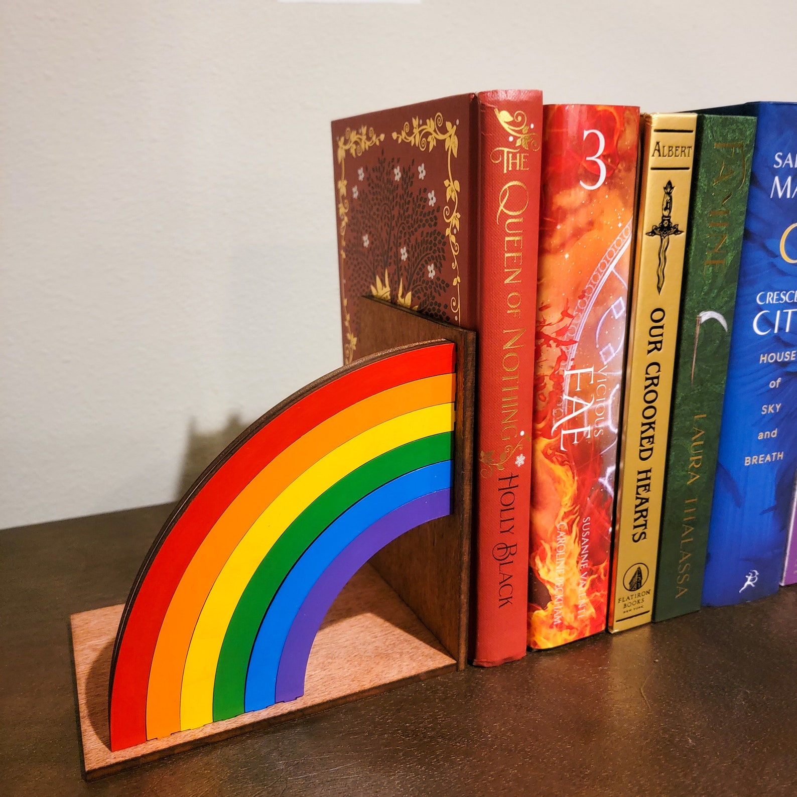 STANDARD Rainbow Bookend | Bookshelf Decor - Rainbow Bookend - Pretty ...
