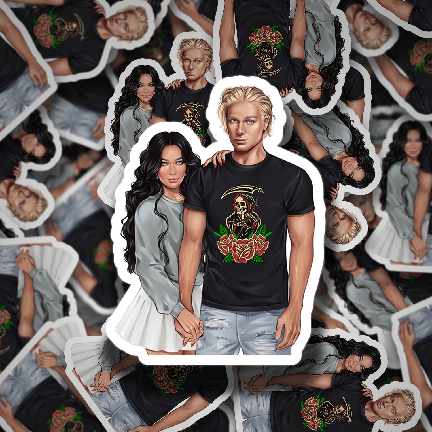 BECK + TK Accessories | Book Stickers - Genna Black - Beck and Tk ...