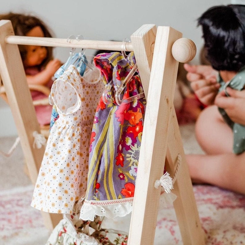 DOLL CLOSET Doll Clothing Rack Doll Clothes Storage Doll Etsy