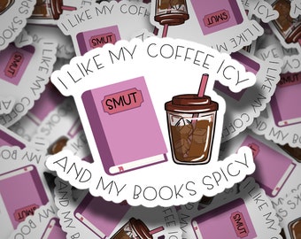ICY + SPICY accessories | i love my coffee icy and my books spicy - i love my books spicy and my coffee icy - smutty books - coffee lover