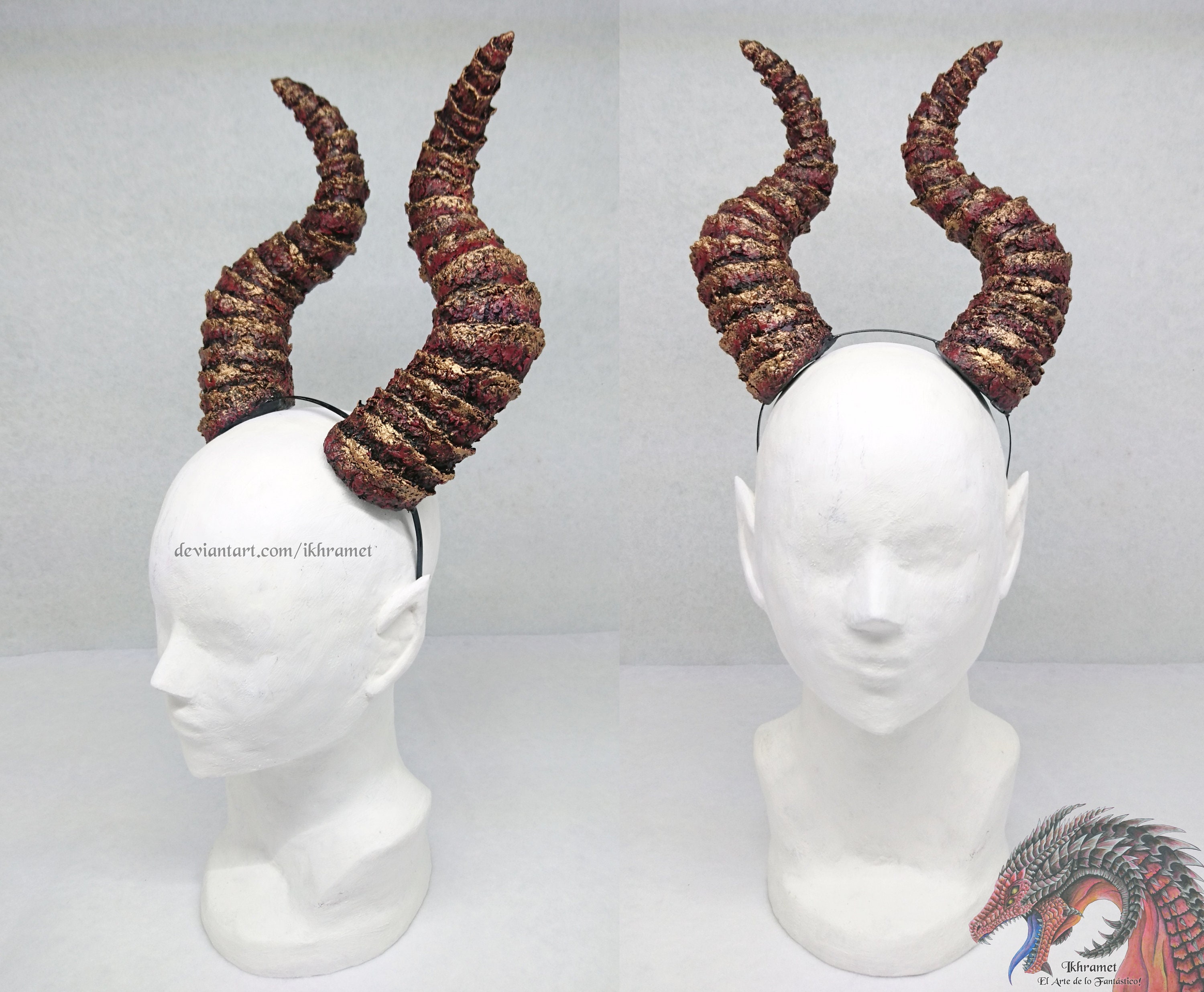 Dragon Horns or Demon Dragon Horns Demon Horns Cosplay Etsy UK