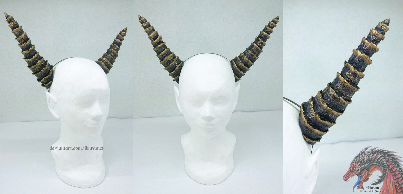 Drachen oder Dämonenhörner, Drachenhörner, Dämonenhörner, Cosplay Etsy.de