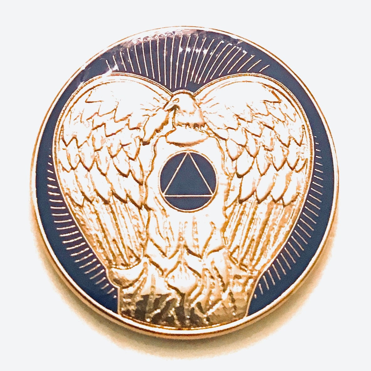 Guardian Angel Wings - Recovery AA, Alcoholics Anonymous Sobriety Chip, Token, Coin, Medallion
