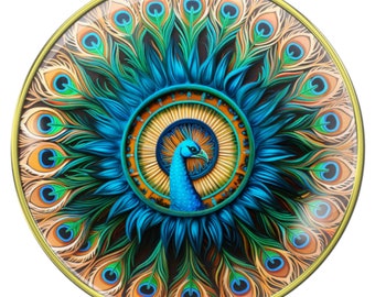 AA, NA, Al-Anon, Recovery Peacock Medallion