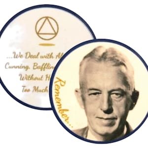 Bill W. AA Poker Style Chip
