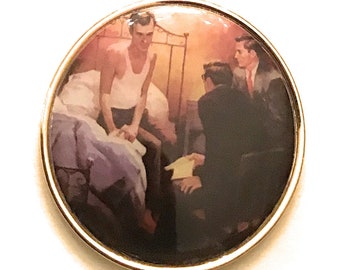 Man On Bed AA Medallion, Chip, Token, Coin