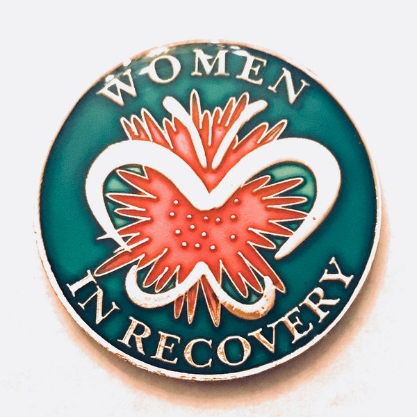 Frauen in Genesung Teal Blue Medaillon, Chip, Token, Münze, AA, NA, Al-Anon