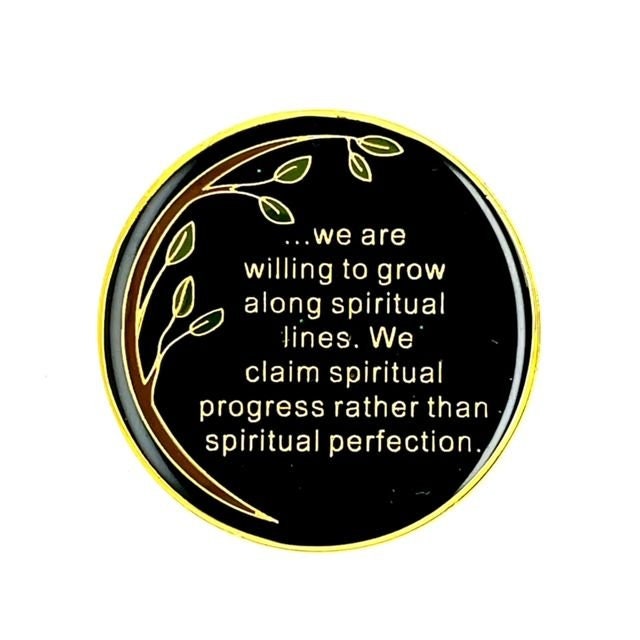 6 Month AA Medallion Elegant Black Gold And Silver Plated...