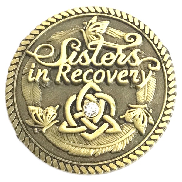 Sisters In Recovery Medallion With Crystal