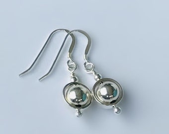 Swarovski Pearl Sterling Silver Earrings, Handmade