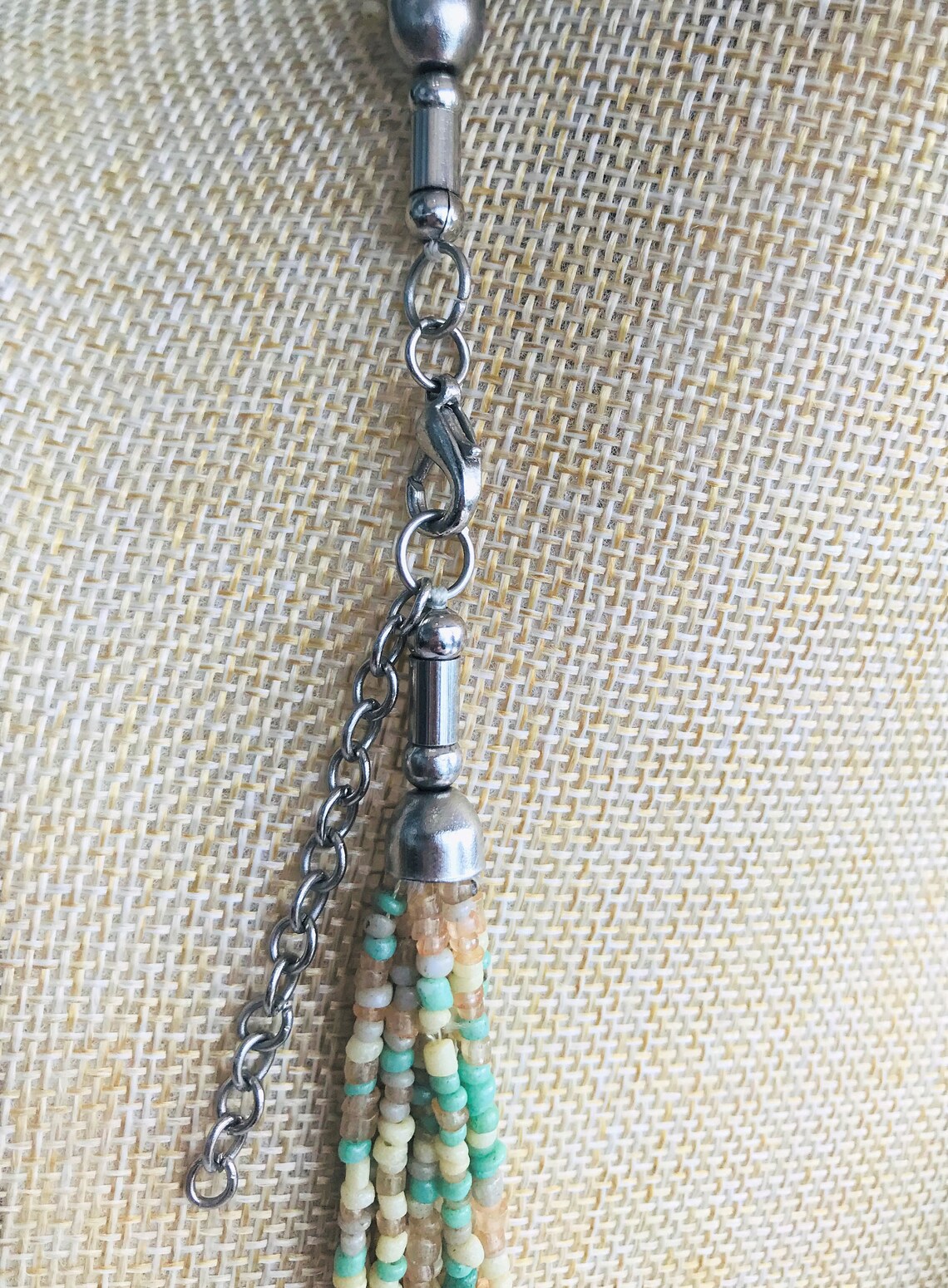 Vintage Seed Bead Necklace Etsy UK