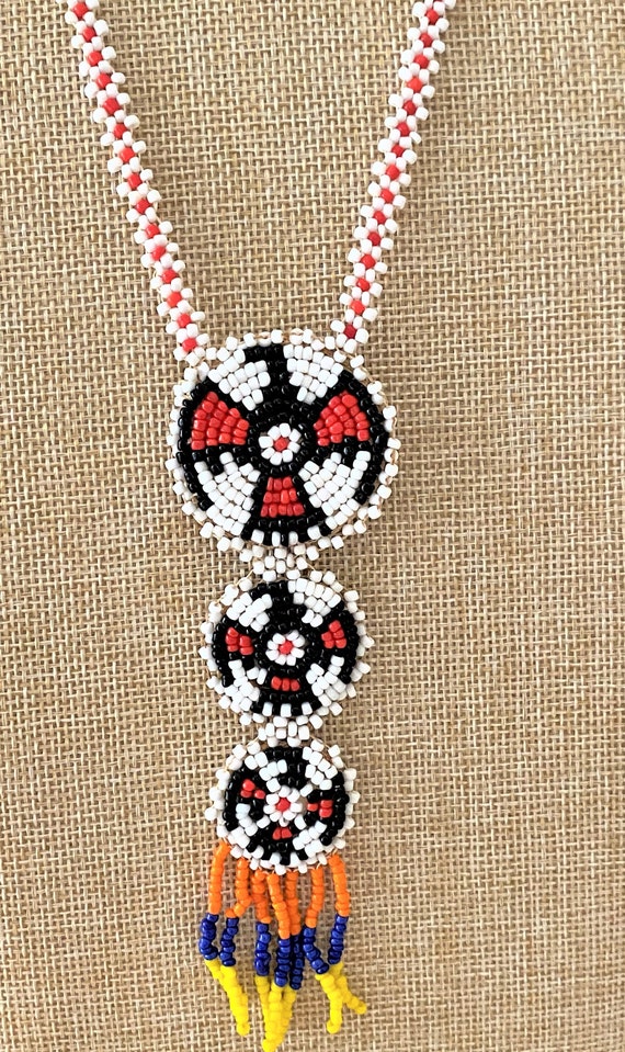 Buy Thunderbird Seed Bead Necklace Vintage Online in India Etsy