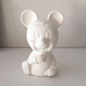 Keramische bisque Mickey Mouse miniatuur klaar om beeldjes te schilderen Disney Heroes Stripfiguren handgemaakte sculpturen kinderen geschenken kunsttherapie