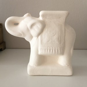 Keramik Bisque, Keramik indischen Elefanten, bereit zu malen, Elefant Cash Box, Keramik Münze Bank, Schweinchen Banken, Geschenk für Kinder, Housewarminggeschenk