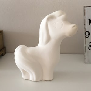 Ceramic Pony Bisque, Ready to Paint, Ceramic Bisque, Painting Project, Unpainted Figurine, Horse Statue, Paintable Ceramics, Crafts to Paint