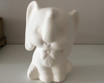 Ceramic Elephant for Painting, DIY Kids Craft, Unfinished Elephant Figurine, Classroom Activity, Birthday Party Favor, Bulk Wholesale